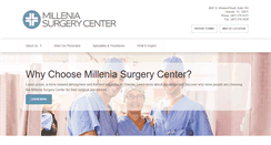 Desktop Screenshot of milleniasurgerycenter.com
