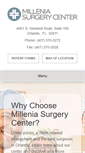 Mobile Screenshot of milleniasurgerycenter.com