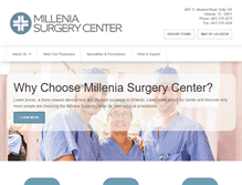 Tablet Screenshot of milleniasurgerycenter.com
